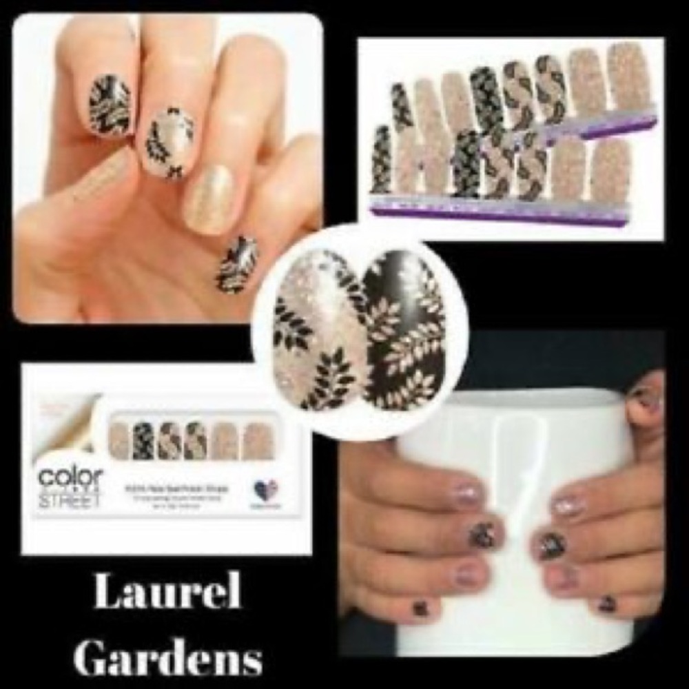 Color Street Nails Laurel Gardens Retired Nail Polish Strips HTF